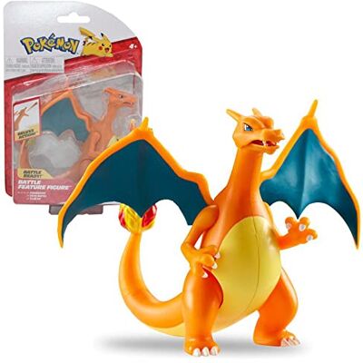 Pokémon Auswahl Battle Feature Figuren Pokemon bewegliche Deluxe Action Figur, Spielfigur:Glurak Pokémon Auswahl Battle Feature Figuren Pokemon bewegliche Deluxe Action Figur, Spielfigur:Glurak
