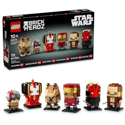 Lego Star Wars BrickHeadz Die Dunkle Bedrohung – Sammelbare Star Wars Figuren von Anakin, Darth Maul & Mehr – Geschenk für Fans – 40676 Lego Star Wars BrickHeadz Die Dunkle Bedrohung – Sammelbare Star Wars Figuren von Anakin, Darth Maul & Mehr – Geschenk für Fans – 40676