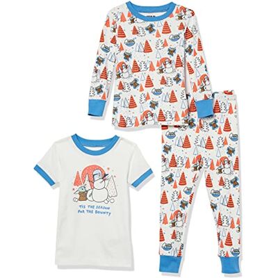 Amazon Disney Marvel Star Wars Jungen Eng anliegende Baumwoll-Schlafanzüge, 3-piece Star Wars Mando Winter, 8 Jahre Amazon Disney Marvel Star Wars Jungen Eng anliegende Baumwoll-Schlafanzüge, 3-piece Star Wars Mando Winter, 8 Jahre