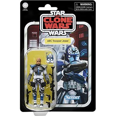 Star Wars Hasbro The Vintage Collection ARC Trooper Jesse, 9,5 cm große Action-Figur The Clone Wars, Spielzeug für Kinder ab 4 Jahren, Multi, F4479 Star Wars Hasbro The Vintage Collection ARC Trooper Jesse, 9,5 cm große Action-Figur The Clone Wars, Spielzeug für Kinder ab 4 Jahren, Multi, F4479