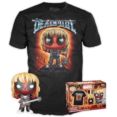 Funko Pop! & Tee: Deadpool Heavy Metal XL T-Shirt Kleidung mit Vinyl-Sammelfigur Geschenkidee Spielzeug und Kurzärmeliges Top Für Erwachsene Männer und Frauen Offizielle Handelswaren Funko Pop! & Tee: Deadpool Heavy Metal XL T-Shirt Kleidung mit Vinyl-Sammelfigur Geschenkidee Spielzeug und Kurzärmeliges Top Für Erwachsene Männer und Frauen Offizielle Handelswaren