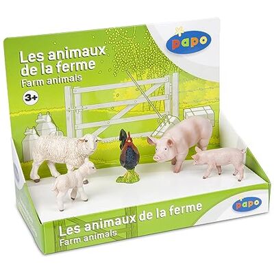 Papo Figuren -Das Leben auf dem Bauernhof-Präsentkasten Bauernhoftiere 1 (5 Fig.)-80300-Für Kinder Geeignet für Jungen und Mädchen Ab 3 Jahren Papo Figuren -Das Leben auf dem Bauernhof-Präsentkasten Bauernhoftiere 1 (5 Fig.)-80300-Für Kinder Geeignet für Jungen und Mädchen Ab 3 Jahren