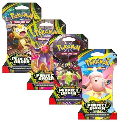 Pokémon Pokemon TCG: Mega Evolutions Perfect Order Sleeved Booster Pack 10 Karten Pokémon Pokemon TCG: Mega Evolutions Perfect Order Sleeved Booster Pack 10 Karten