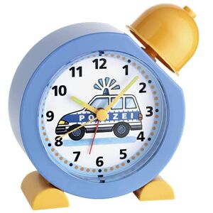 TFA Dostmann Kinderwecker Polizei - Mit Polizeisirene, Analog, Einfach Bedienen, Leuchtende Zeiger, Blau - Wecker TFA Dostmann Kinderwecker Polizei - Mit Polizeisirene, Analog, Einfach Bedienen, Leuchtende Zeiger, Blau - Wecker