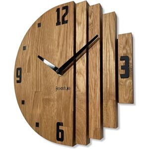 FLEXISTYLE Wanduhr modern Holz Eiche asymmetrisch 30cm lautlos ohne Tickgeräusche Designer Wanddekoration Wohnzimmer Küche Badezimmer Elegante wall Clock minimalistisch 30cm FLEXISTYLE Wanduhr modern Holz Eiche asymmetrisch 30cm lautlos ohne Tickgeräusche Designer Wanddekoration Wohnzimmer Küche Badezimmer Elegante wall Clock minimalistisch 30cm