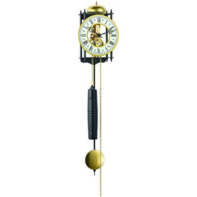Hermle 70731-000711 Skelett-Pendelwanduhr, Schwarz-Gold Hermle 70731-000711 Skelett-Pendelwanduhr, Schwarz-Gold