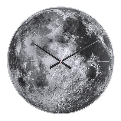 Karlsson Wanduhr Moon Grau Ø60cm Rund Glas Wanduhr Modern Wohnzimmer Wanduhren Karlsson Wanduhr Moon Grau Ø60cm Rund Glas Wanduhr Modern Wohnzimmer Wanduhren