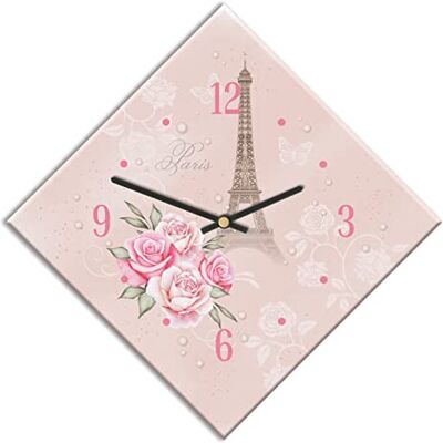 Mareli Wanduhr - 42x42cm - Leise Quarz - Italien Mareli Wanduhr - 42x42cm - Leise Quarz - Italien