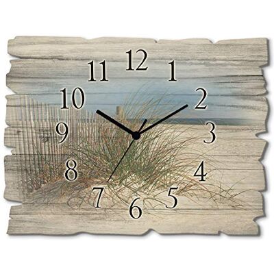 ARTLAND Beige Wanduhr - Sanddünen & Gräser - Deutschland ARTLAND Beige Wanduhr - Sanddünen & Gräser - Deutschland