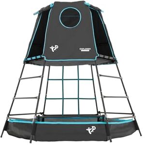 TP Toys Explorer Metal Climbing Frame Black Edition Outdoor & Garden Den, Adventure Playmat & Cargo Net Entrance Gardens, Outdoor Toys for Kids, Suitable for Kids Aged 3-12 Years TP Toys Explorer Metal Climbing Frame Black Edition Outdoor & Garden Den, Adventure Playmat & Cargo Net Entrance Gardens, Outdoor Toys for Kids, Suitable for Kids Aged 3-12 Years
