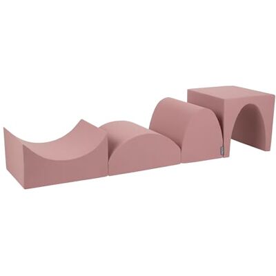 KiddyMoon Spielplatz aus Schaumstoff 4-teiliges Set Hügel/Tunnel/Rampe L/Kopfteil L KiddyMoon Spielplatz aus Schaumstoff 4-teiliges Set Hügel/Tunnel/Rampe L/Kopfteil L