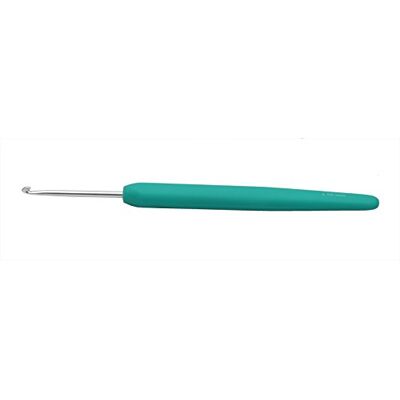 KnitPro 30903, Aluminium-Häkelnadel mit Soft Waves-Griff, 2,50 mm, Grün (Jade) KnitPro 30903, Aluminium-Häkelnadel mit Soft Waves-Griff, 2,50 mm, Grün (Jade)
