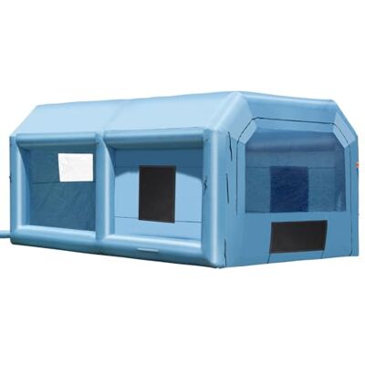 VEVOR Aufblasbare Lackierkabine Sprühfarbe, 6,4 x 4,1 x 3 m Aufblasbare Spritzkabine, mit 1100 W leistungsstarkem Gebläse & Luftfiltersystem, Tragbare Autolackierkabine für Mittelgroße Fahrzeuge VEVOR Aufblasbare Lackierkabine Sprühfarbe, 6,4 x 4,1 x 3 m Aufblasbare Spritzkabine, mit 1100 W leistungsstarkem Gebläse & Luftfiltersystem, Tragbare Autolackierkabine für Mittelgroße Fahrzeuge