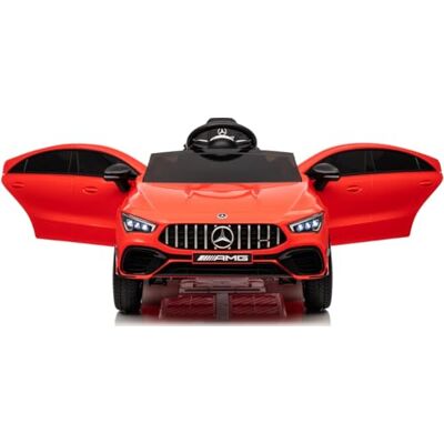 Playhouse Kinder Elektroauto Mercedes CLA 4x4 AMG 180 Watt, 12V 7ah, Ledersitz, 4 Stoßdämpfer, Eva Räder, Fernbedienung, Kinderauto Kinderfahrzeug (Rot) Playhouse Kinder Elektroauto Mercedes CLA 4x4 AMG 180 Watt, 12V 7ah, Ledersitz, 4 Stoßdämpfer, Eva Räder, Fernbedienung, Kinderauto Kinderfahrzeug (Rot)