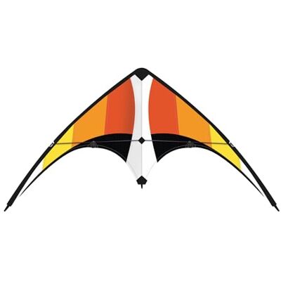GÜNTHER FLUGSPIELE Sportlenkdrachen Fire Loop, ca. 100 x 56 cm Drachen aus robustem Ripstop-Polyester, für Kinder ab 8 Jahren, inkl. hochwertigen Schnüren auf 2 Seilhaspeln GÜNTHER FLUGSPIELE Sportlenkdrachen Fire Loop, ca. 100 x 56 cm Drachen aus robustem Ripstop-Polyester, für Kinder ab 8 Jahren, inkl. hochwertigen Schnüren auf 2 Seilhaspeln