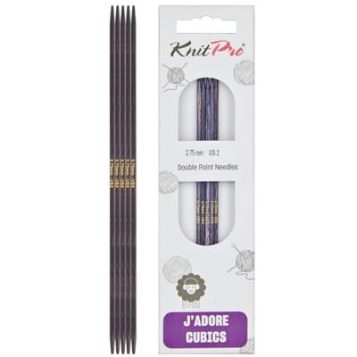 KnitPro J’adore Cubics Nadelspiele 6" (15cm) 2,75mm KnitPro J’adore Cubics Nadelspiele 6" (15cm) 2,75mm