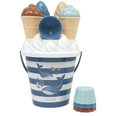 Little Dutch Sandspielset Eimer 14-teilig Eiscreme Eimerset Sandspielzeug Strandspielzeug Sandkasten für Jungen ab 18 Monate Ocean World Little Dutch Sandspielset Eimer 14-teilig Eiscreme Eimerset Sandspielzeug Strandspielzeug Sandkasten für Jungen ab 18 Monate Ocean World