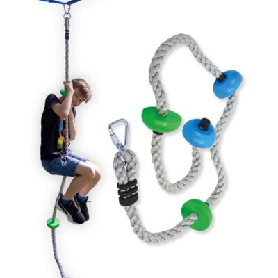 Schildkröt Jungle Rope Kletterseil, hochwertiges Klettertau für Kinder ab 5 Jahren, inkl. 4 Trittflächen, einfache Befestigung an Jungle Line oder Schaukelgestellen Schildkröt Jungle Rope Kletterseil, hochwertiges Klettertau für Kinder ab 5 Jahren, inkl. 4 Trittflächen, einfache Befestigung an Jungle Line oder Schaukelgestellen