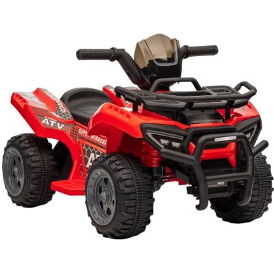 HOMCOM Kinder Quad Elektro 6V Kinderquad mit Vorwärtsfunktion Rot Musik, Elektroauto, Elektro-Quad für Kinder 1,5-3 Jahre HOMCOM Kinder Quad Elektro 6V Kinderquad mit Vorwärtsfunktion Rot Musik, Elektroauto, Elektro-Quad für Kinder 1,5-3 Jahre