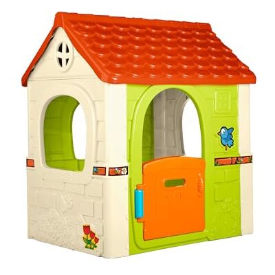 Feber Fantasy House, Kinderspielhaus mit Falttür, zum Spielen im Freien oder zu Hause, Mehrfarbig, stabil und leicht zu montieren, für Kinder von 2 bis 6 Jahren, FAMOSA (FEH17000) Feber Fantasy House, Kinderspielhaus mit Falttür, zum Spielen im Freien oder zu Hause, Mehrfarbig, stabil und leicht zu montieren, für Kinder von 2 bis 6 Jahren, FAMOSA (FEH17000)