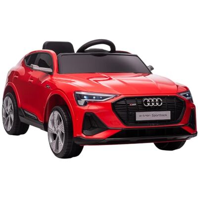 HOMCOM Elektro Kinderauto 12V Audi E-tron Elektrofahrzeug 3-5 Jahre Rot Mit Fernbedienung, Sicherheitsgurt, Musikfunktion MP3/USB/TF, Kinderfahrzeug, 3-5 km/h HOMCOM Elektro Kinderauto 12V Audi E-tron Elektrofahrzeug 3-5 Jahre Rot Mit Fernbedienung, Sicherheitsgurt, Musikfunktion MP3/USB/TF, Kinderfahrzeug, 3-5 km/h