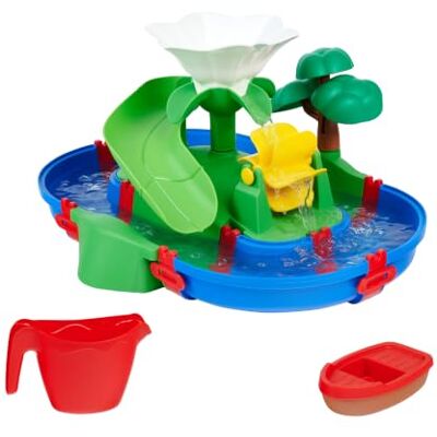 AquaPlay Sploshy Island Wasserspielzeug mit schwimmender Insel, Gießkanne, Rutsche und Wasserfall, Wasserspiel für Badewanne Dusche oder Pool, ab 1,5 Jahre AquaPlay Sploshy Island Wasserspielzeug mit schwimmender Insel, Gießkanne, Rutsche und Wasserfall, Wasserspiel für Badewanne Dusche oder Pool, ab 1,5 Jahre