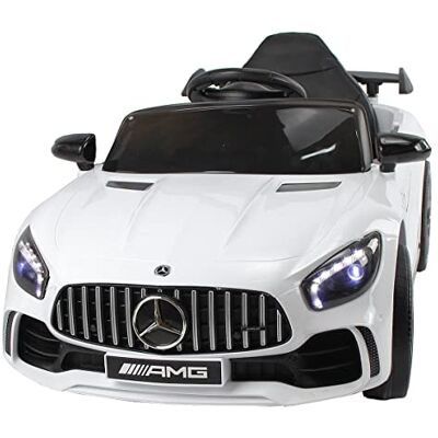 Playhouse Kinder Elektroauto Mercedes GTR AMG 90 Watt, Bluetooth, FM-Radio, 2X Motoren 12V, Eva Räder, Fernbedienung 2.4G, Kinderauto Kinderfahrzeug (3.Weiß) Playhouse Kinder Elektroauto Mercedes GTR AMG 90 Watt, Bluetooth, FM-Radio, 2X Motoren 12V, Eva Räder, Fernbedienung 2.4G, Kinderauto Kinderfahrzeug (3.Weiß)