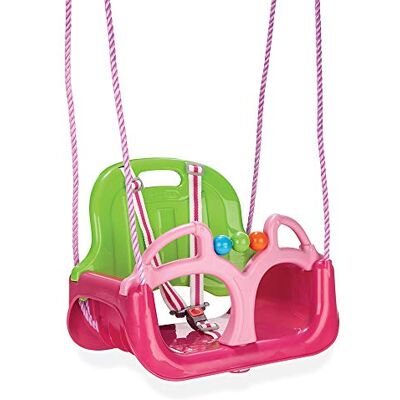 Pilsan Samba Schaukel, mit T-Stück und Rückenlehne, inclusive 3 Spielbälle, Maximales Tragegewicht 100 Kg, Rosa Grün Pilsan Samba Schaukel, mit T-Stück und Rückenlehne, inclusive 3 Spielbälle, Maximales Tragegewicht 100 Kg, Rosa Grün