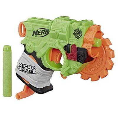 NERF MicroShots Zombie Strike Crosscut, Klassiker-Blaster im Mikroformat NERF MicroShots Zombie Strike Crosscut, Klassiker-Blaster im Mikroformat