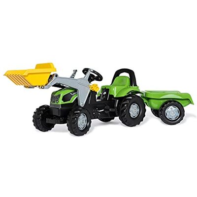 ROLLY TOYS rollyKid Deutz-Fahr 5115 G TB Trettraktor mit Anhänger (für Kinder von 2,5 bis 5 Jahren, Heckkupplung) 023196, grün ROLLY TOYS rollyKid Deutz-Fahr 5115 G TB Trettraktor mit Anhänger (für Kinder von 2,5 bis 5 Jahren, Heckkupplung) 023196, grün