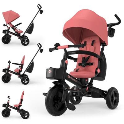 Kinderkraft Aveo 2 PRO Dreirad 6in1, Click&Twist Sitz, Klappbar, Rosa Kinderkraft Aveo 2 PRO Dreirad 6in1, Click&Twist Sitz, Klappbar, Rosa