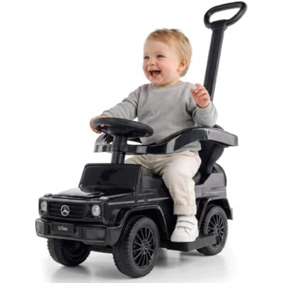sun baby Rutschauto ab 1 Jahr mit Schubstange, Mercedes G mit Schubstange, Kinderauto, Baby Auto (Schwarz) sun baby Rutschauto ab 1 Jahr mit Schubstange, Mercedes G mit Schubstange, Kinderauto, Baby Auto (Schwarz)