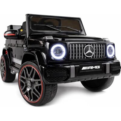Playhouse Kinder Elektroauto Mercedes G63 AMG 4x4 180 Watt, 12V 9ah !!, Ledersitz, Bluetooth, 4 Motoren, Eva Räder, Fernbedienung 2.4G, Kinderauto Kinderfahrzeug (Schwarz) Playhouse Kinder Elektroauto Mercedes G63 AMG 4x4 180 Watt, 12V 9ah !!, Ledersitz, Bluetooth, 4 Motoren, Eva Räder, Fernbedienung 2.4G, Kinderauto Kinderfahrzeug (Schwarz)