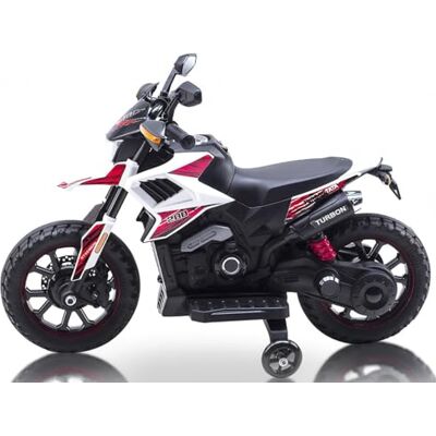 Playhouse Kinder Elektro Motorrad Cross, Ledersitz, Rot und Weiß Kinderauto Kinderfahrzeug (Weiß) Playhouse Kinder Elektro Motorrad Cross, Ledersitz, Rot und Weiß Kinderauto Kinderfahrzeug (Weiß)