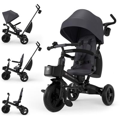 Kinderkraft Aveo 2 PRO Dreirad 6in1, Click&Twist Sitz, Klappbar, Grau Kinderkraft Aveo 2 PRO Dreirad 6in1, Click&Twist Sitz, Klappbar, Grau