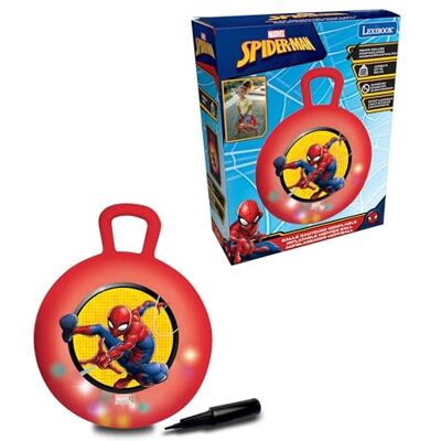 Lexibook , Spider-Man, Aufblasbarer Hüpfball, rot, BG040SPLXB Lexibook , Spider-Man, Aufblasbarer Hüpfball, rot, BG040SPLXB