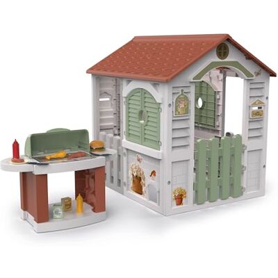 Chicos Grill-Spielhaus Robustes In- und Outdoor Kinder-Spielhaus mit integrierter Grillstation, Zubehör & Katzenklappe Ab 2 Jahren (89705) Chicos Grill-Spielhaus Robustes In- und Outdoor Kinder-Spielhaus mit integrierter Grillstation, Zubehör & Katzenklappe Ab 2 Jahren (89705)