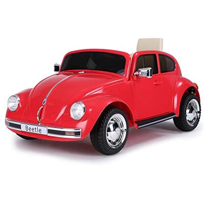 Feber Beetle Red 12V R/C, 1-sitziges Elektroauto, Funkfernsteuerung, Fahrzeugdetails: Scheinwerfer mit Licht, 2 Gänge, elektrisches Gas und Bremse, ab 3 Jahren, FAMOSA (800013448) Feber Beetle Red 12V R/C, 1-sitziges Elektroauto, Funkfernsteuerung, Fahrzeugdetails: Scheinwerfer mit Licht, 2 Gänge, elektrisches Gas und Bremse, ab 3 Jahren, FAMOSA (800013448)