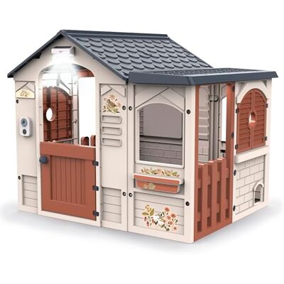 Chicos Play Garden Großes In- und Outdoor Kinder-Spielhaus mit Licht, Sound, klick-Klack-System, Katzenklappe & Stickern Ab 2 Jahren (89626) Chicos Play Garden Großes In- und Outdoor Kinder-Spielhaus mit Licht, Sound, klick-Klack-System, Katzenklappe & Stickern Ab 2 Jahren (89626)