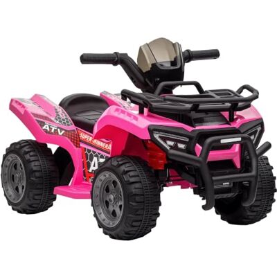 HOMCOM Kinder Quad Elektro 6V Kinderquad mit Vorwärtsfunktion Rosa Musik, Elektroauto, Elektro-Quad für Kinder 1,5-3 Jahre HOMCOM Kinder Quad Elektro 6V Kinderquad mit Vorwärtsfunktion Rosa Musik, Elektroauto, Elektro-Quad für Kinder 1,5-3 Jahre