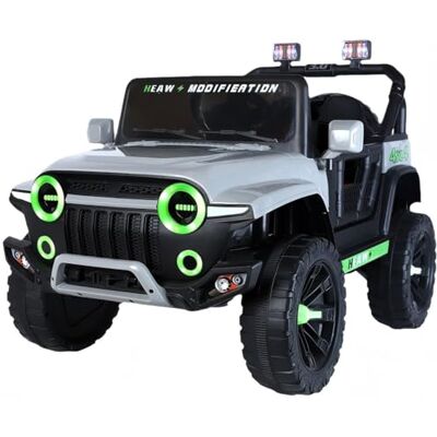 Playhouse Jep ST-3.0 4x4, 180 Watt, APP, Ledersitz, Eva Räder, 2,4g, 12V 7ah, Bluetooth Kinderauto Kinderfahrzeug Elektroauto (Grau) Playhouse Jep ST-3.0 4x4, 180 Watt, APP, Ledersitz, Eva Räder, 2,4g, 12V 7ah, Bluetooth Kinderauto Kinderfahrzeug Elektroauto (Grau)