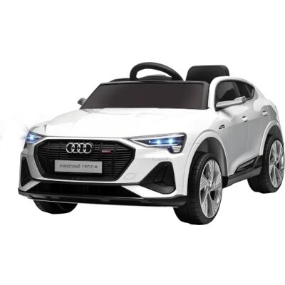 HOMCOM Elektro Kinderauto 12V Audi E-tron Elektrofahrzeug 3-5 Jahre Weiß Mit Fernbedienung, Sicherheitsgurt, Musikfunktion MP3/USB/TF, Kinderfahrzeug, 3-5 km/h HOMCOM Elektro Kinderauto 12V Audi E-tron Elektrofahrzeug 3-5 Jahre Weiß Mit Fernbedienung, Sicherheitsgurt, Musikfunktion MP3/USB/TF, Kinderfahrzeug, 3-5 km/h
