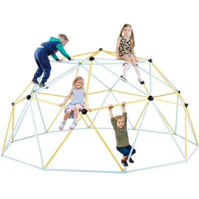 VEVOR Kletterkuppel, 3,66 m geometrisches Kuppel-Kletterspielzentrum für Kinder von 3 bis 10 Jahren, Klettergerüst 340 kg Tragfähigkeit, mit Klettergriff, Outdoor-Spielgerät Garten Hinterhof VEVOR Kletterkuppel, 3,66 m geometrisches Kuppel-Kletterspielzentrum für Kinder von 3 bis 10 Jahren, Klettergerüst 340 kg Tragfähigkeit, mit Klettergriff, Outdoor-Spielgerät Garten Hinterhof