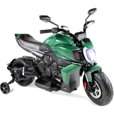 Playhouse Motorrad Lizenz Ducati Diavel, 2 kraftvollen Motoren 90W, 12V-9ah Akku, Stoßdämpfer, Eva Räder, Kinderfahrzeug, Elektro Motorrad (Grün) Playhouse Motorrad Lizenz Ducati Diavel, 2 kraftvollen Motoren 90W, 12V-9ah Akku, Stoßdämpfer, Eva Räder, Kinderfahrzeug, Elektro Motorrad (Grün)