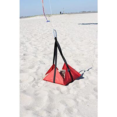 HQ Design 127015 Sandanker (Rot), 45x45cm, Ideal zum Sichern und Fliegen kleinerer Drachen am Strand, Zubehör HQ Design 127015 Sandanker (Rot), 45x45cm, Ideal zum Sichern und Fliegen kleinerer Drachen am Strand, Zubehör