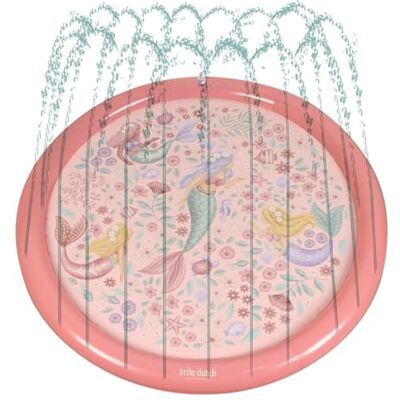 Little Dutch Kinder Sprinkler Wasser Spielmatte Wasserspielzeug Kinder 150 cm Spielzeug für Draußen Sprinklerauflage für Mädchen ab 2 Jahre Dreamy Mermaid rosa Little Dutch Kinder Sprinkler Wasser Spielmatte Wasserspielzeug Kinder 150 cm Spielzeug für Draußen Sprinklerauflage für Mädchen ab 2 Jahre Dreamy Mermaid rosa