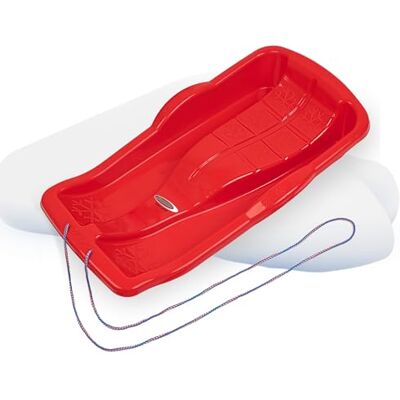 JAMARA 461125 Snow Play Bob Karol 80cm-Schlagzäher Kunststoff, Seil zum Ziehen, Leichtgewicht, unter 1 kg, Aerodynamische Bauweise, rot JAMARA 461125 Snow Play Bob Karol 80cm-Schlagzäher Kunststoff, Seil zum Ziehen, Leichtgewicht, unter 1 kg, Aerodynamische Bauweise, rot