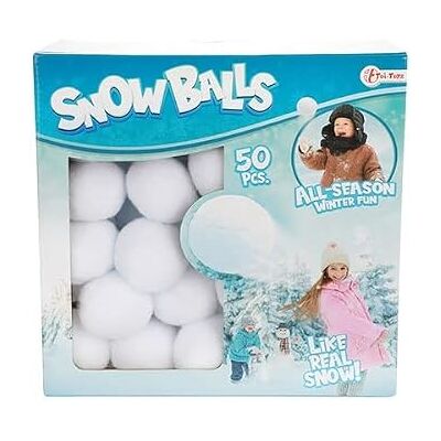 Toi-Toys Super Schneebälle Ø 5 cm, 50 Stück, in Box, keine Spielzeugbälle, mehrfarbig (65255A) Toi-Toys Super Schneebälle Ø 5 cm, 50 Stück, in Box, keine Spielzeugbälle, mehrfarbig (65255A)