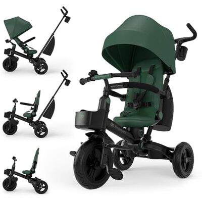 Kinderkraft Aveo 2 PRO Dreirad 6 in 1, Click&Twist Sitz drehbar, Liegefunktion beidseitig, Klappbar, Kompakt, UPF50+ Verdeck, Freilauf, Ab 9 Monaten bis 5 Jahre, Grün Kinderkraft Aveo 2 PRO Dreirad 6 in 1, Click&Twist Sitz drehbar, Liegefunktion beidseitig, Klappbar, Kompakt, UPF50+ Verdeck, Freilauf, Ab 9 Monaten bis 5 Jahre, Grün