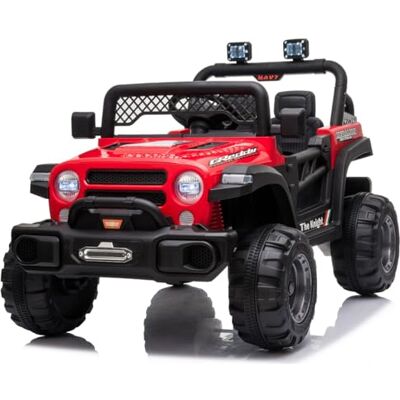Playhouse Kinder Elektroauto Jep BH 180 Watt, Radlager, 2 Stoßdämpfer, Eva Räder, 12V 9ah, Fernbedienung, Kinderauto Kinderfahrzeug (Rot) Playhouse Kinder Elektroauto Jep BH 180 Watt, Radlager, 2 Stoßdämpfer, Eva Räder, 12V 9ah, Fernbedienung, Kinderauto Kinderfahrzeug (Rot)